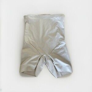 High-Waisted Seamless Beige Shapewear Shorts L/XL